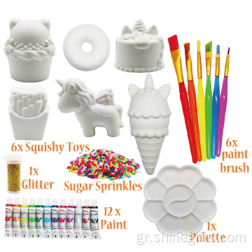 DIY Unicorn Craft Squishy Painting Kit